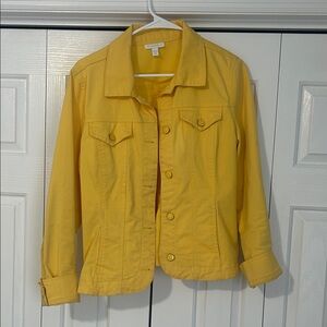 Charter Club Yellow Jean Jacket